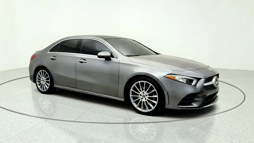 Used 2019 Mountain Grey Metallic Mercedes-Benz A 220 Sedan w/ AMG® Line & Premium Pkgs + 19