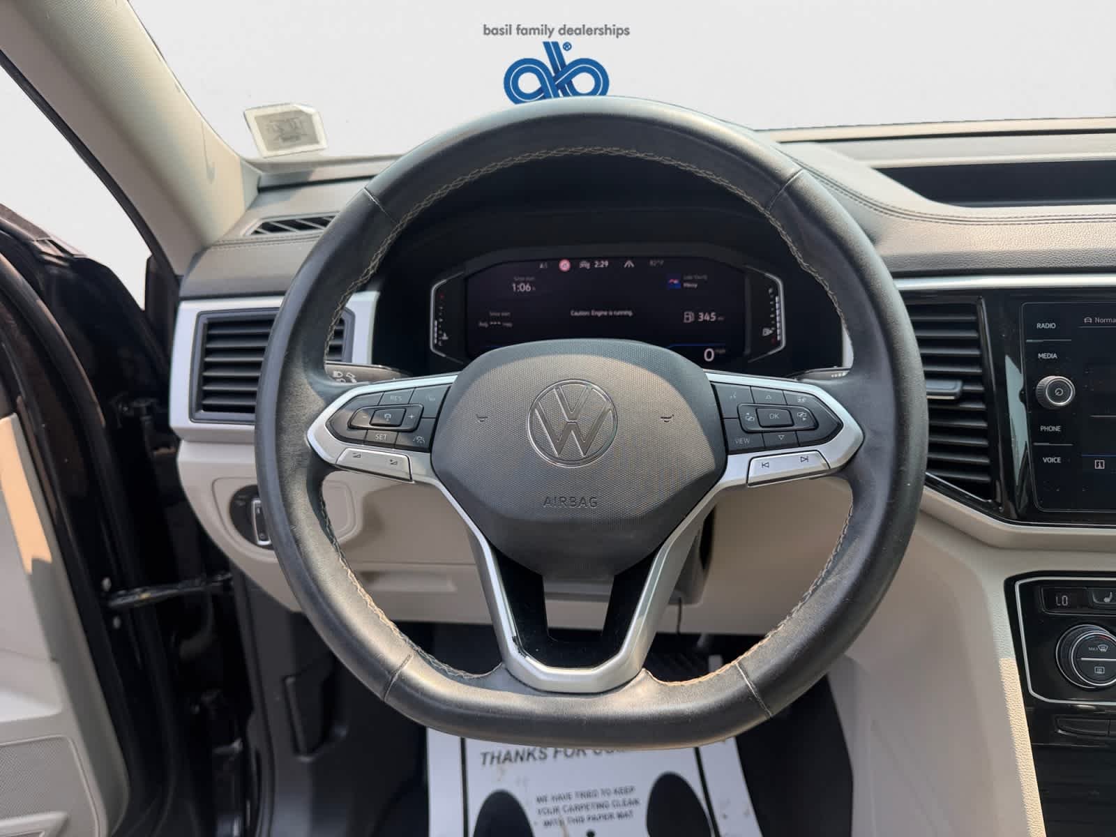 Used 2021 Deep Black Pearl Volkswagen 3.6L V6 SEL image 14