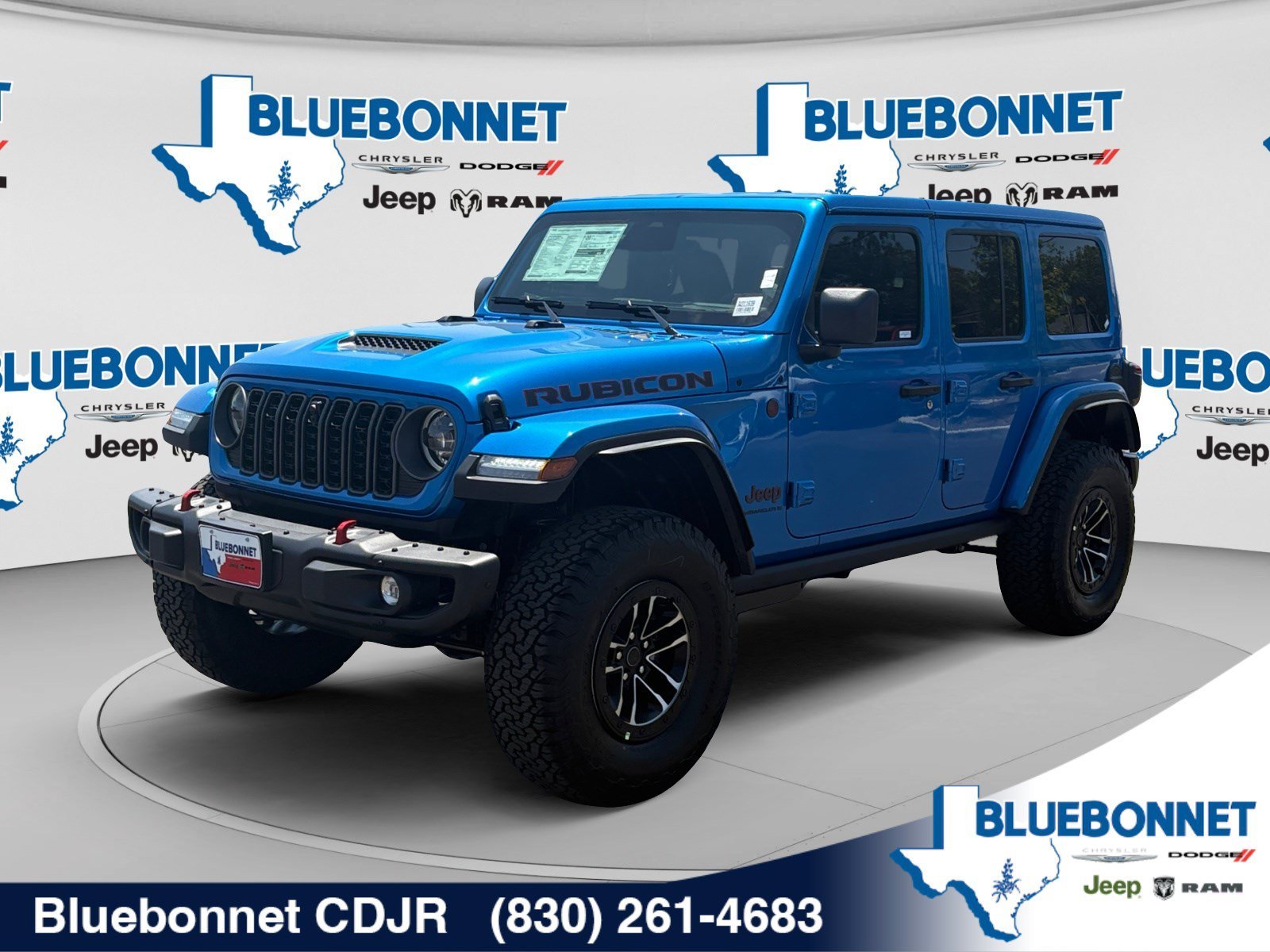 New 2026 Hydro Blue Pearl-Coat Exterior Paint Jeep Rubicon X image 1