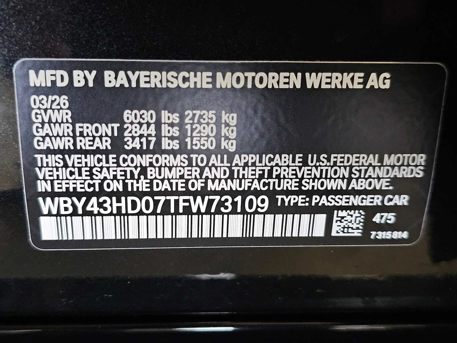 New 2026 Black Sapphire Metallic BMW xDrive40 image 37