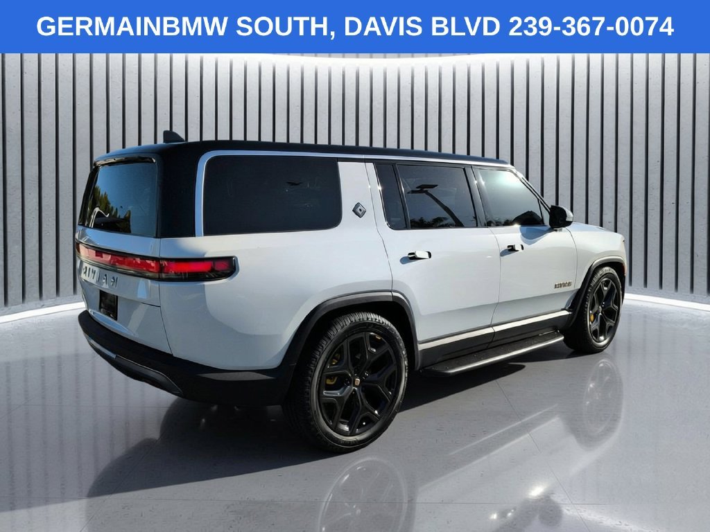 Used 2024 Glacier White Rivian Adventure Quad Motor Large Pack image 5