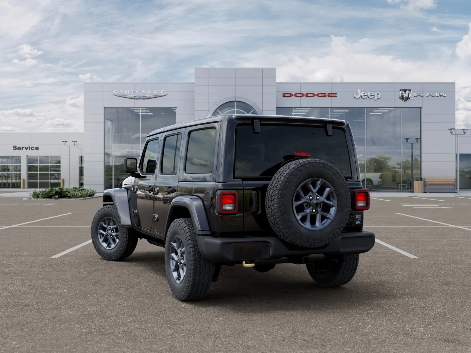New 2026 Black Clear-Coat Exterior Paint Jeep 85th Anniversary Edition image 32