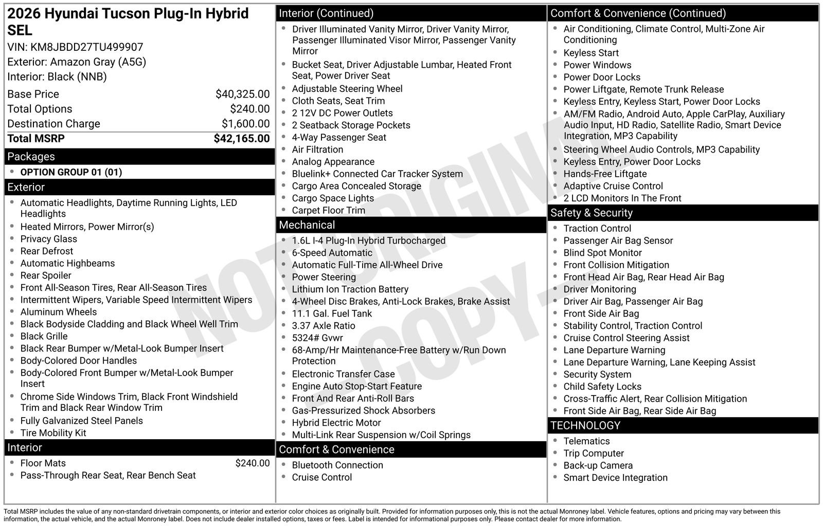 New 2026 Gray Hyundai SEL image 39