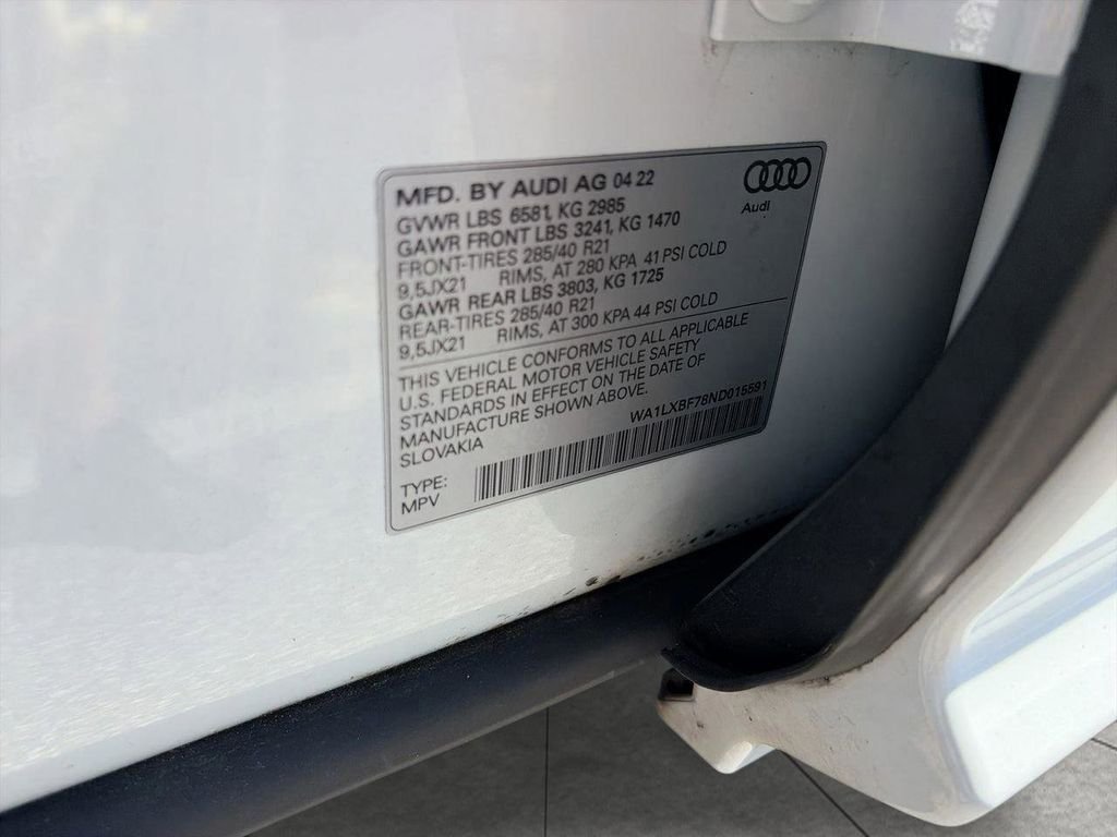 Used 2022 White Audi 55 Premium Plus image 29