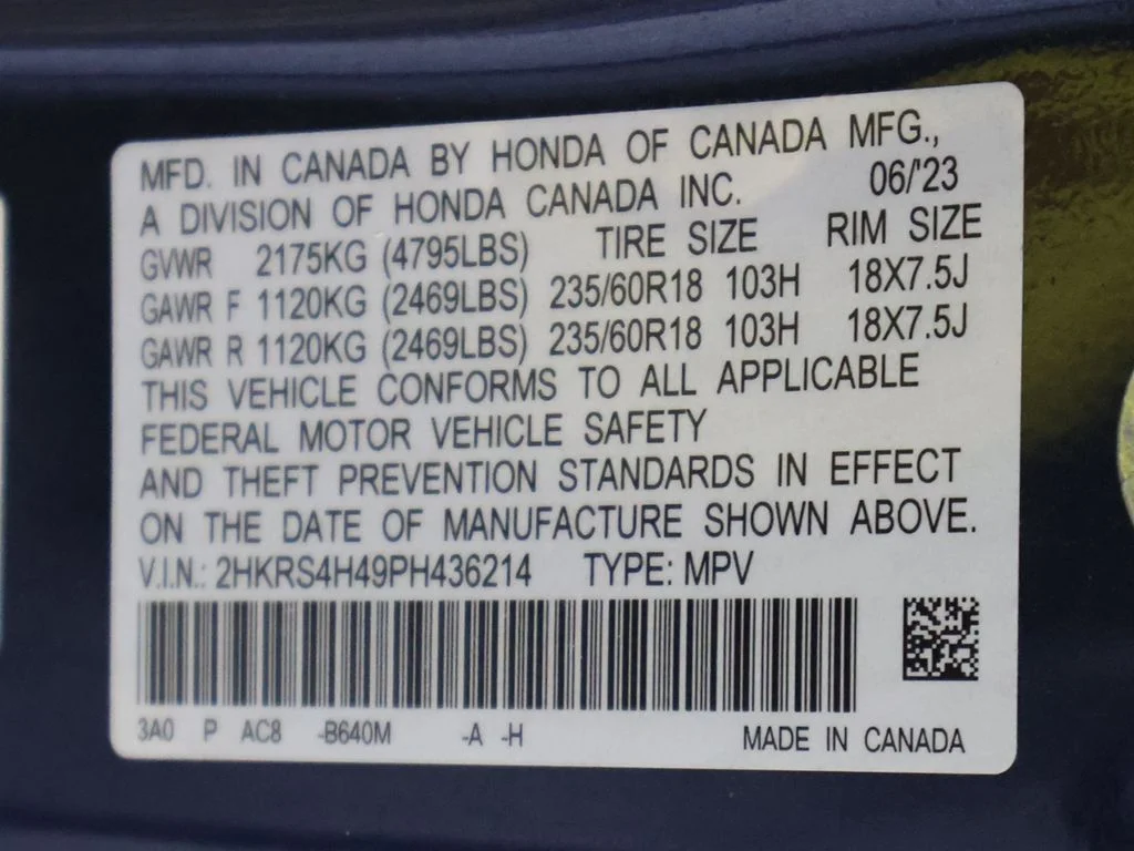 Used 2023 Canyon River Blue Metallic Honda EX image 49