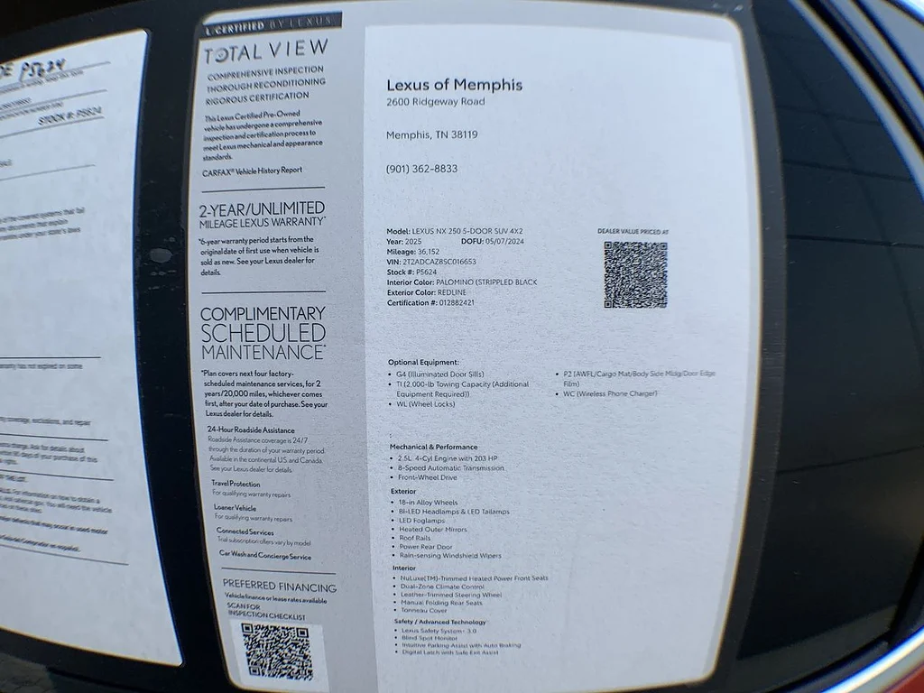 Certified Used 2025 Redline Lexus 250 image 25