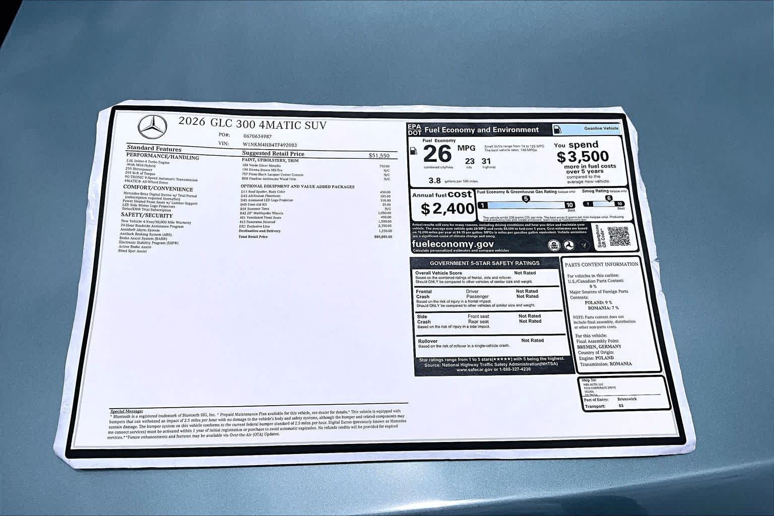 New 2026 Verde Silver Metallic Mercedes-Benz GLC 300 image 22