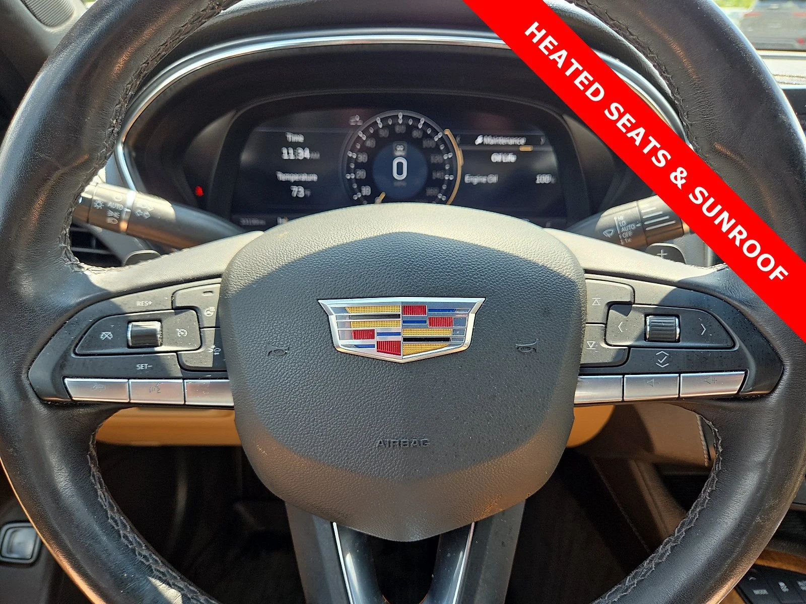 Used 2023 Argent Silver Metallic Cadillac Premium Luxury image 24