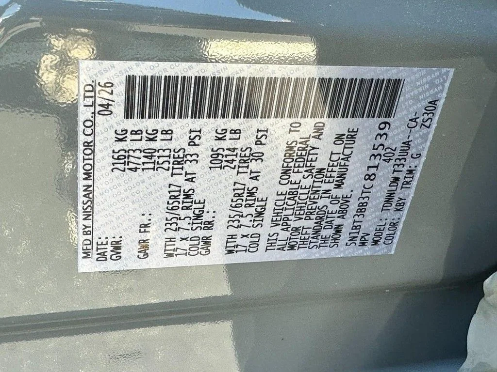 New 2026 Boulder Gray Pearl Nissan Rock Creek® image 16