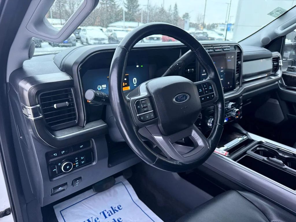 Used 2024 Star White Metallic Tri-Coat Ford Lariat image 15