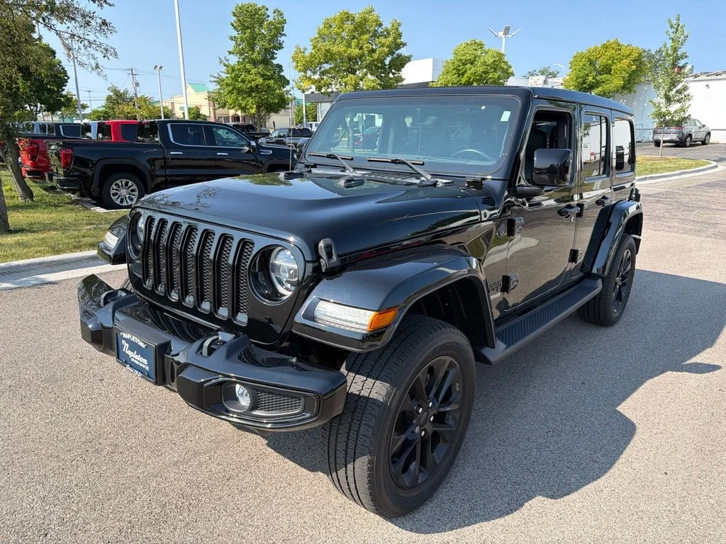 Used 2021 Black Jeep Unlimited Sahara High Altitude image 2
