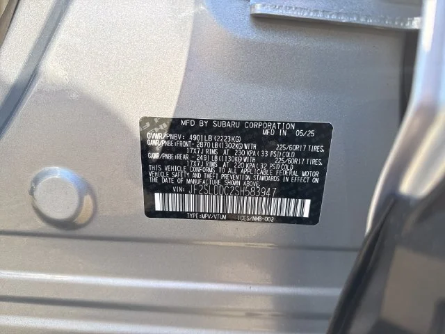 Used 2025 Ice Silver Metallic Subaru Premium image 17