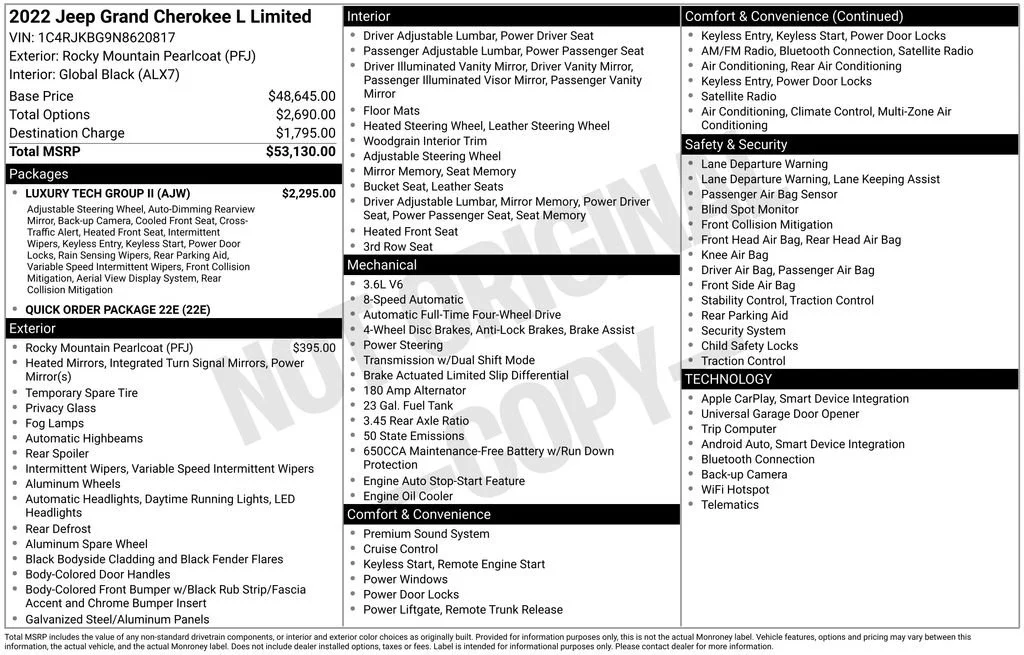 2022 Jeep Grand Cherokee L Limited 4x4's photo
