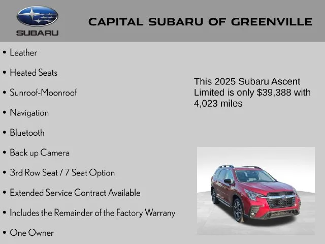 Used 2025 Red Subaru Limited image 4