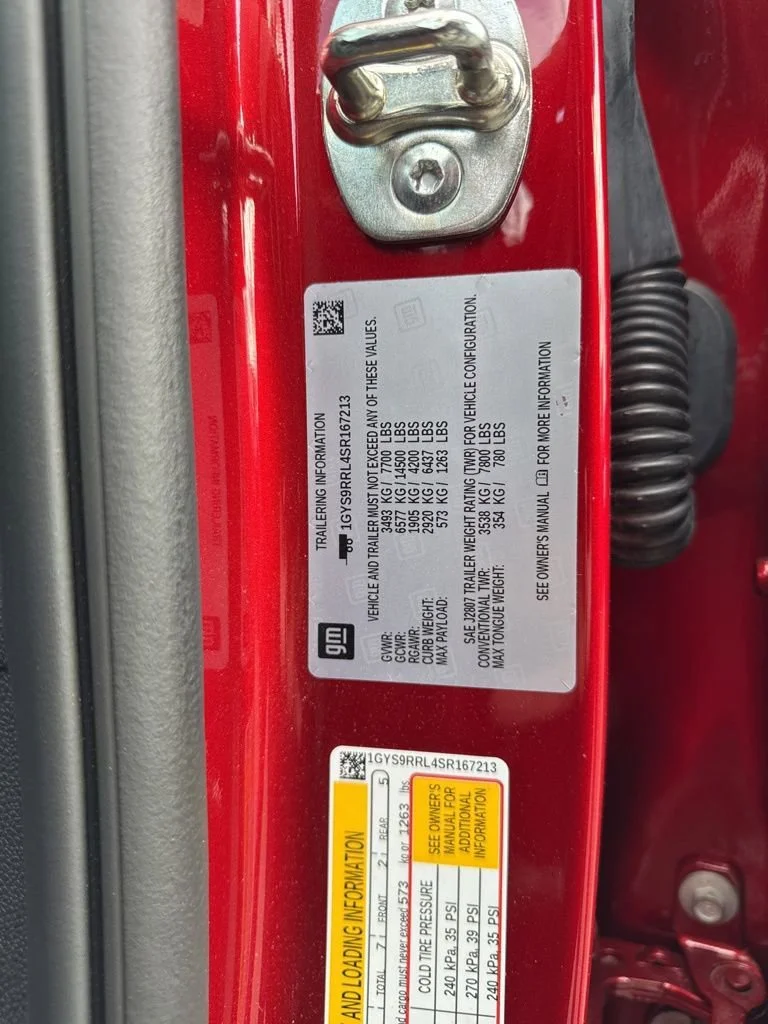 Used 2025 Radiant Red Tintcoat Cadillac Sport Platinum image 37