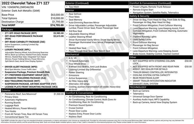 Certified Used 2022 Gray Chevrolet Z71 image 3