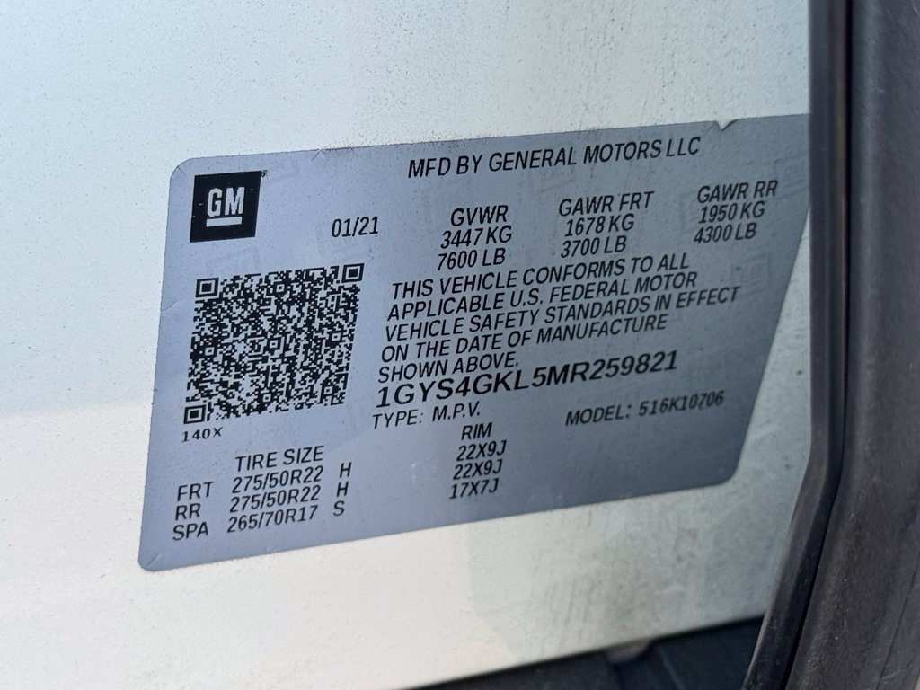 Used 2021 CRYSTAL WHITE TRICOAT Cadillac Sport Platinum image 20