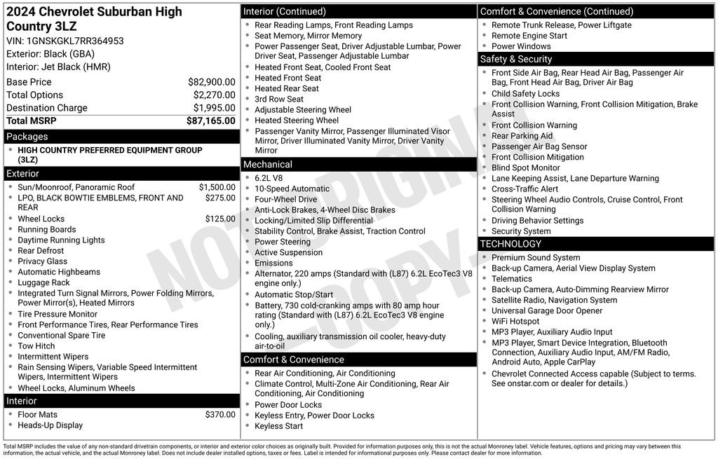 Used 2024 Black Chevrolet High Country image 23
