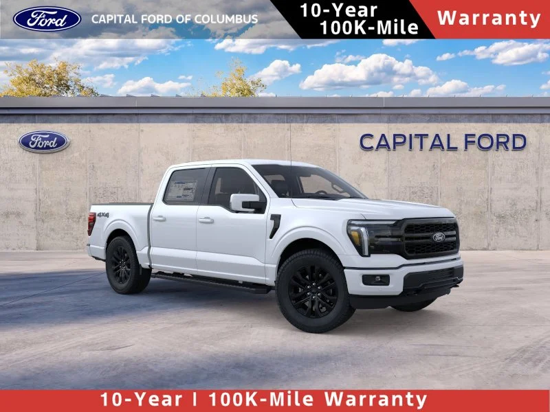 New 2026 Star White Metallic Tri-Coat Ford Lariat® image 1