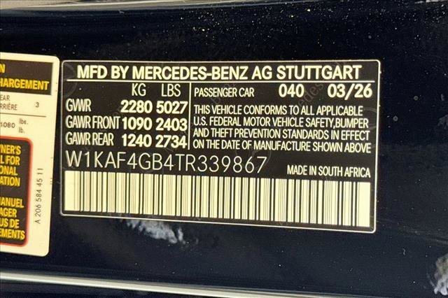 New 2026 Black Mercedes-Benz C 300 image 60