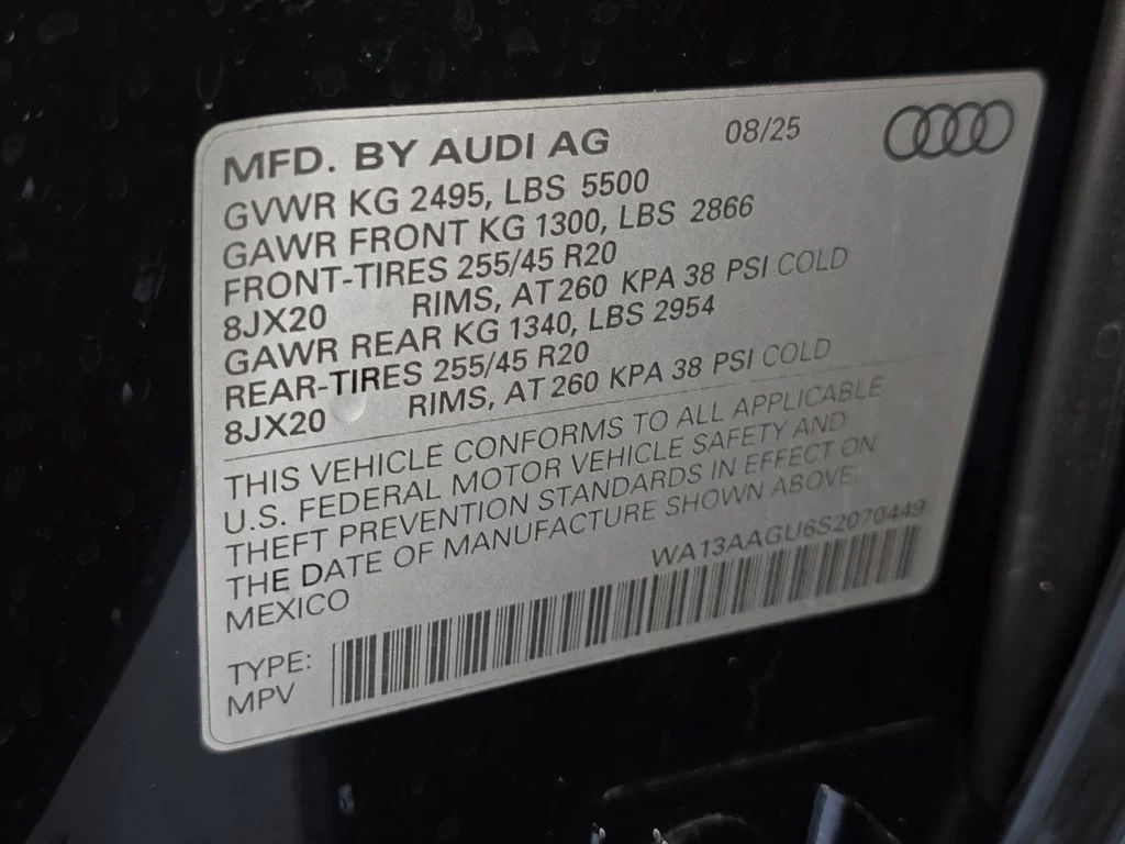 Used 2025 Black Audi 2.0T Prestige image 39
