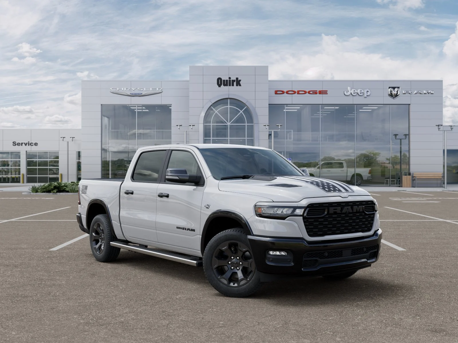 New 2026 Bright White Clearcoat RAM Big Horn image 5