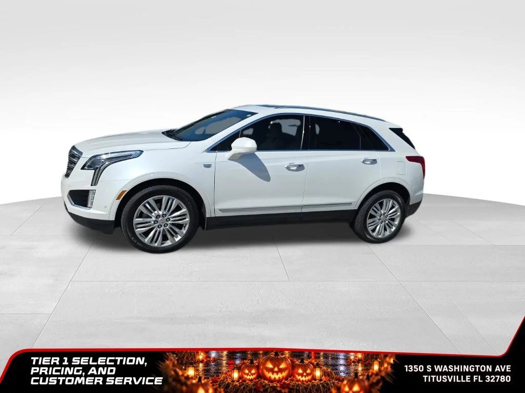 Used 2019 CRYSTAL WHITE TRICOAT Cadillac Premium Luxury FWD image 3