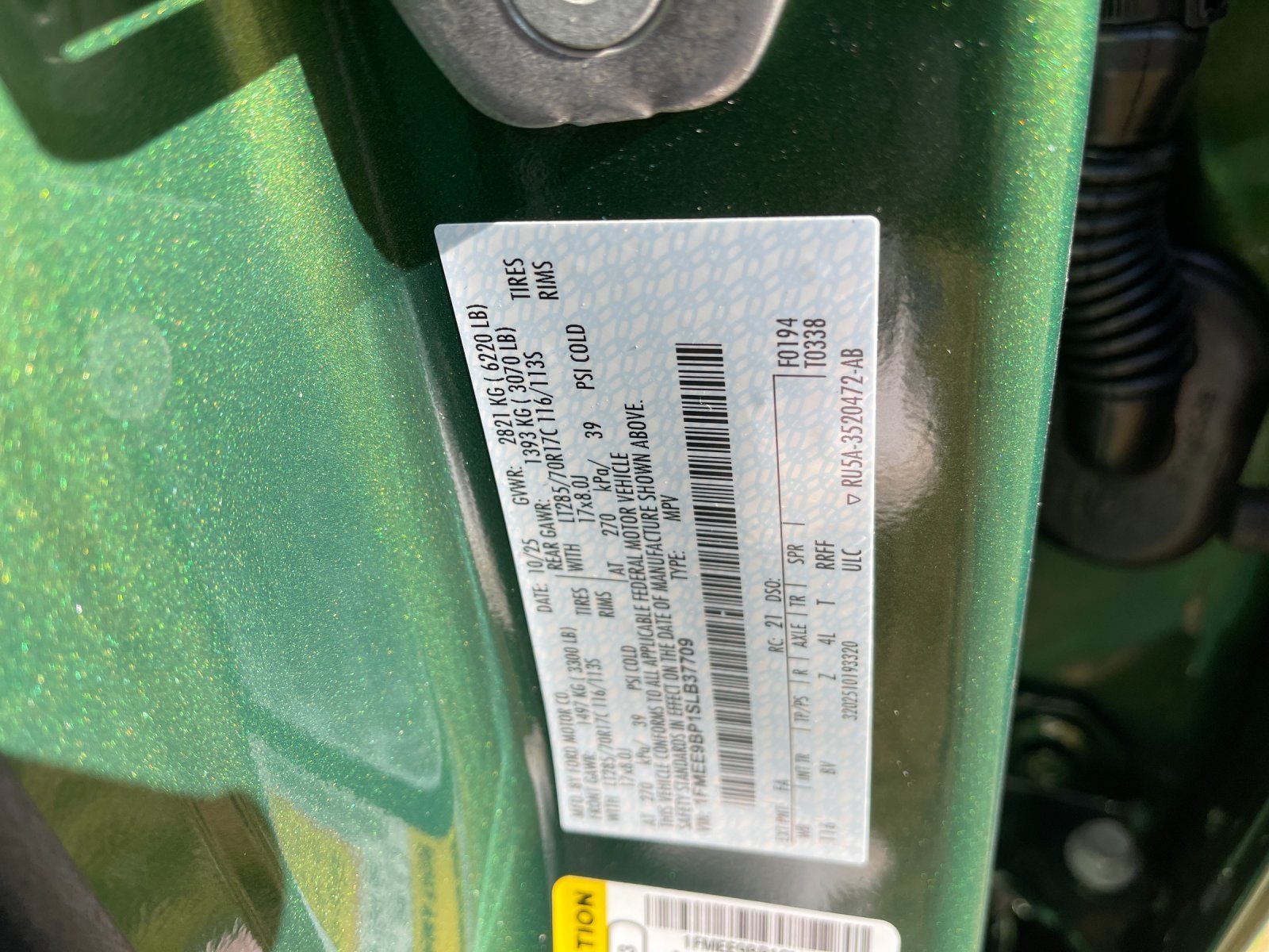 New 2025 Eruption Green Metallic Ford Badlands® image 33