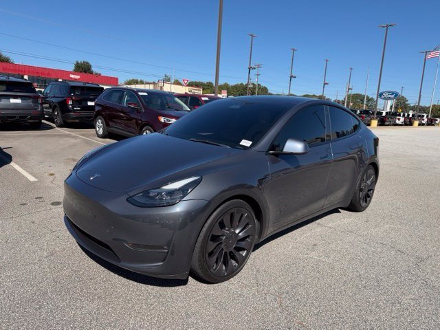 Used 2023 Gray Tesla Performance image 2