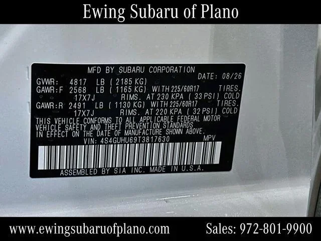 New 2026 CRYSTAL WHITE PEARL Subaru Wilderness image 64