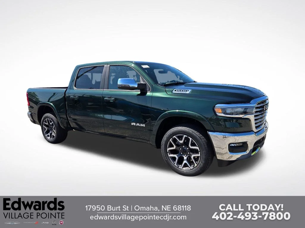 New 2026 Serrano-Green Metallic Exterior Paint RAM Laramie image 1