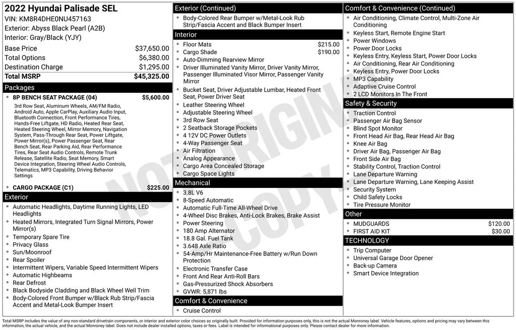 Used 2022 Black Hyundai SEL image 6