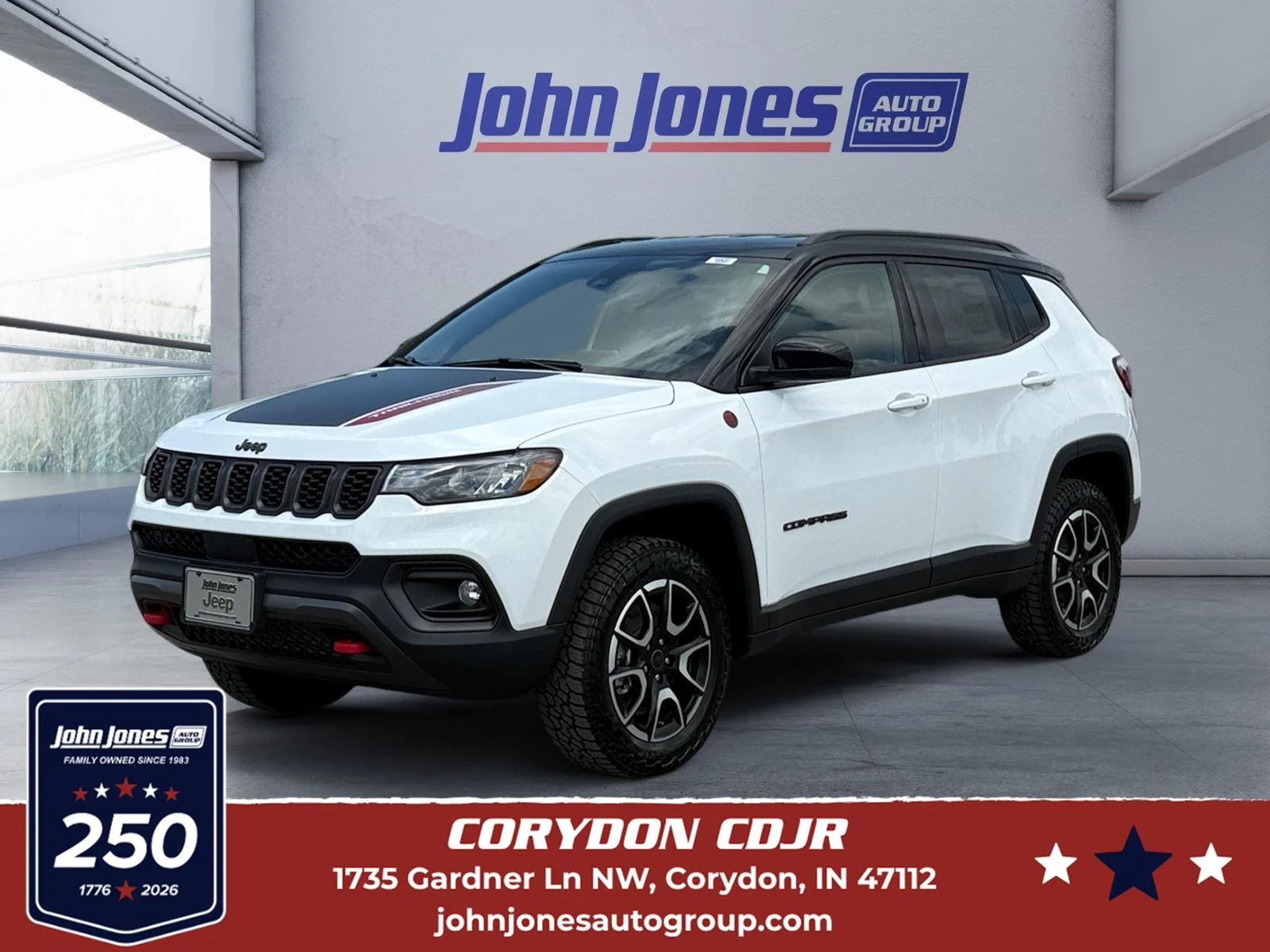 New 2026 Bright White Clearcoat Jeep Trailhawk image 1