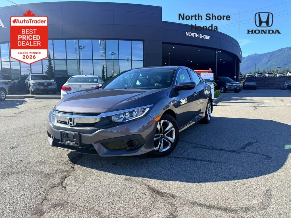 Used 2017 Modern Steel Metallic Honda Sedan LX CVT Dilawri Certified   Clean Title   One image 1