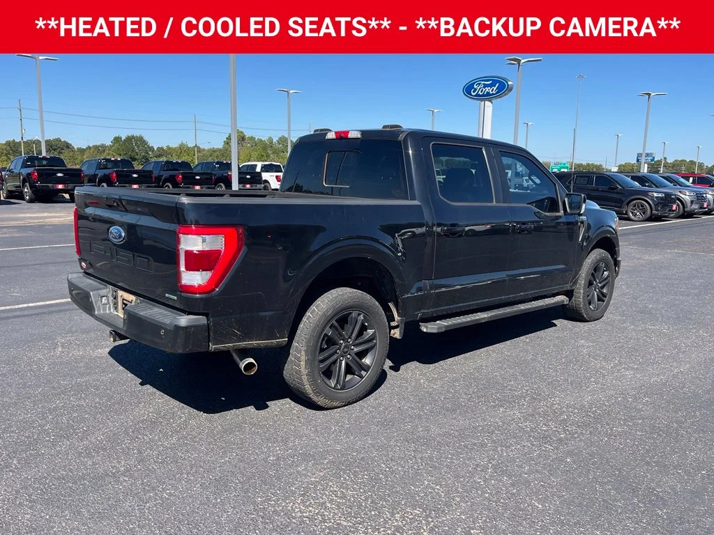 Used 2021 Agate Black Metallic Ford Lariat image 5