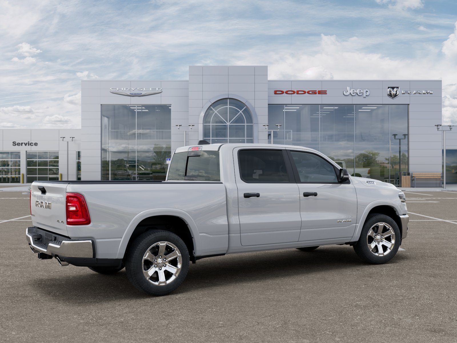 New 2026 Bright White Clear-Coat Exterior Paint RAM Big Horn/Lone Star image 31