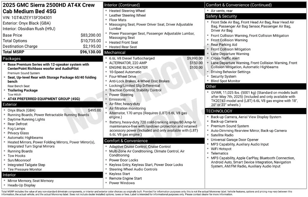 Used 2025 Black GMC AT4X image 36
