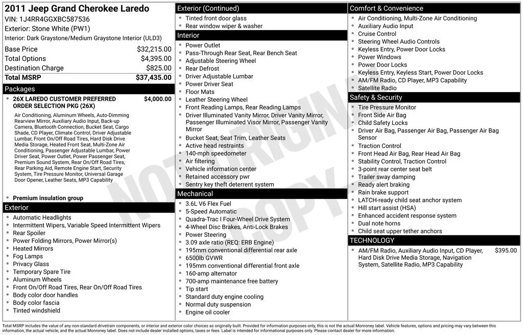 Used 2011 White Jeep Laredo image 6