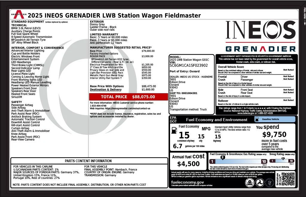 Used 2025 Gray INEOS Fieldmaster Edition image 3