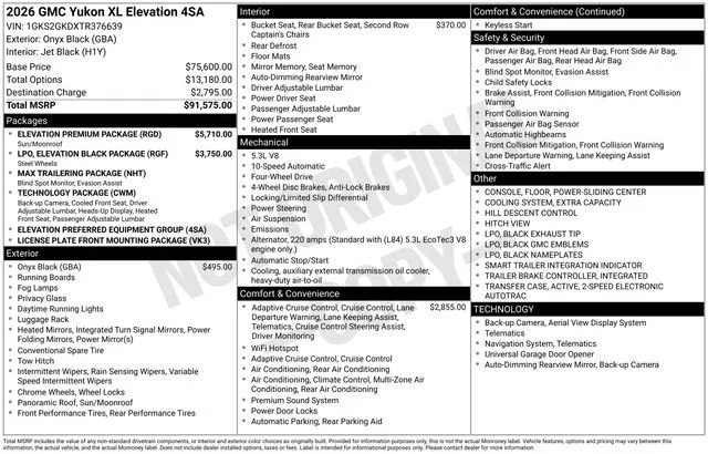 New 2026 Onyx Black GMC Elevation image 20