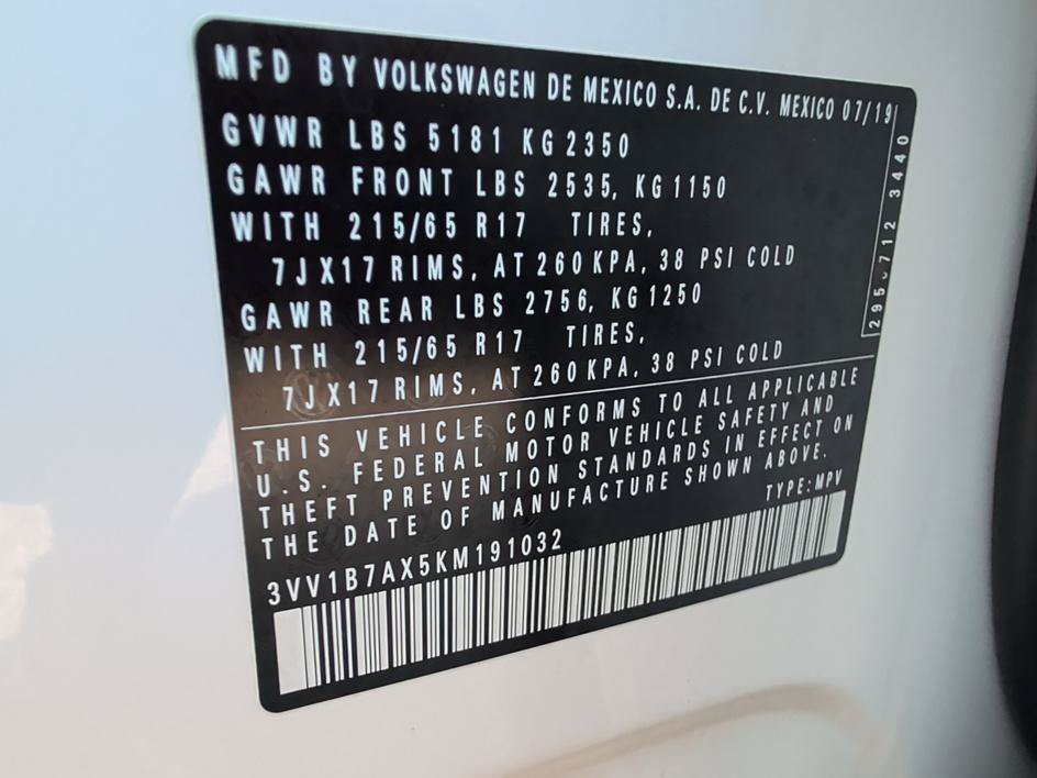 Used 2019 Pure White Volkswagen S image 32