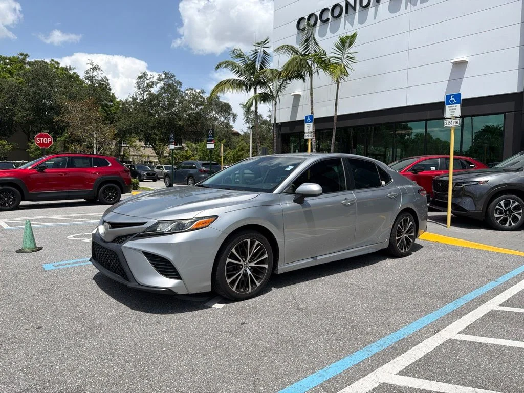 Used 2020 Celestial Silver Metallic Toyota SE image 12