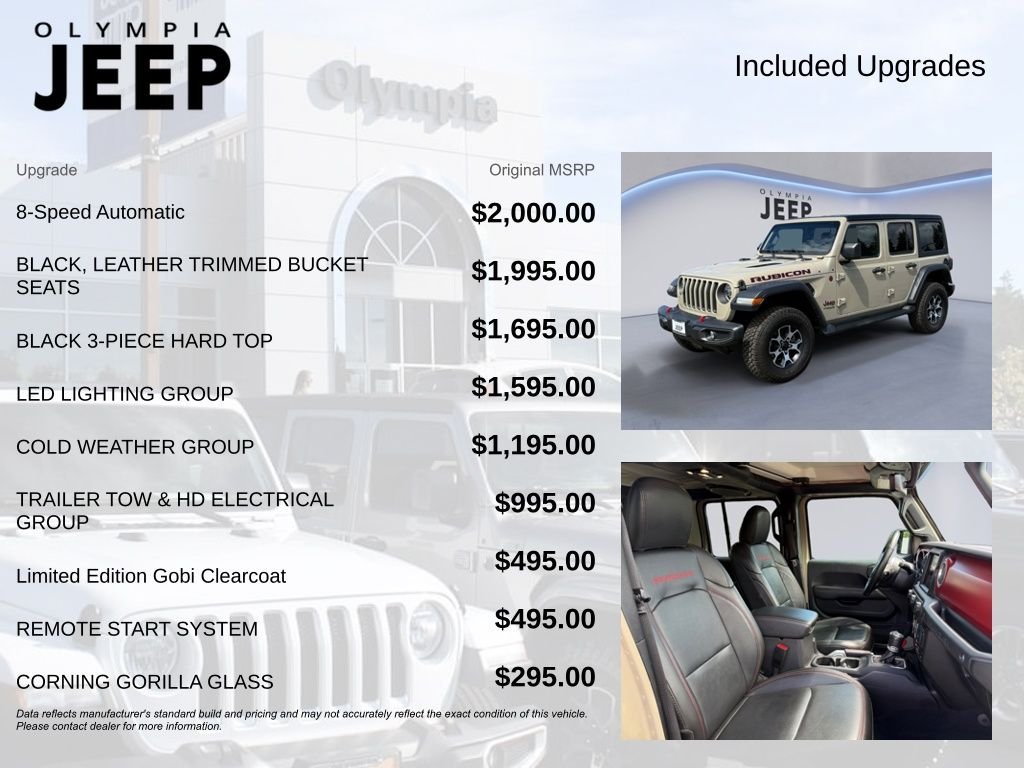 Used 2022 Beige Jeep Unlimited Rubicon image 4