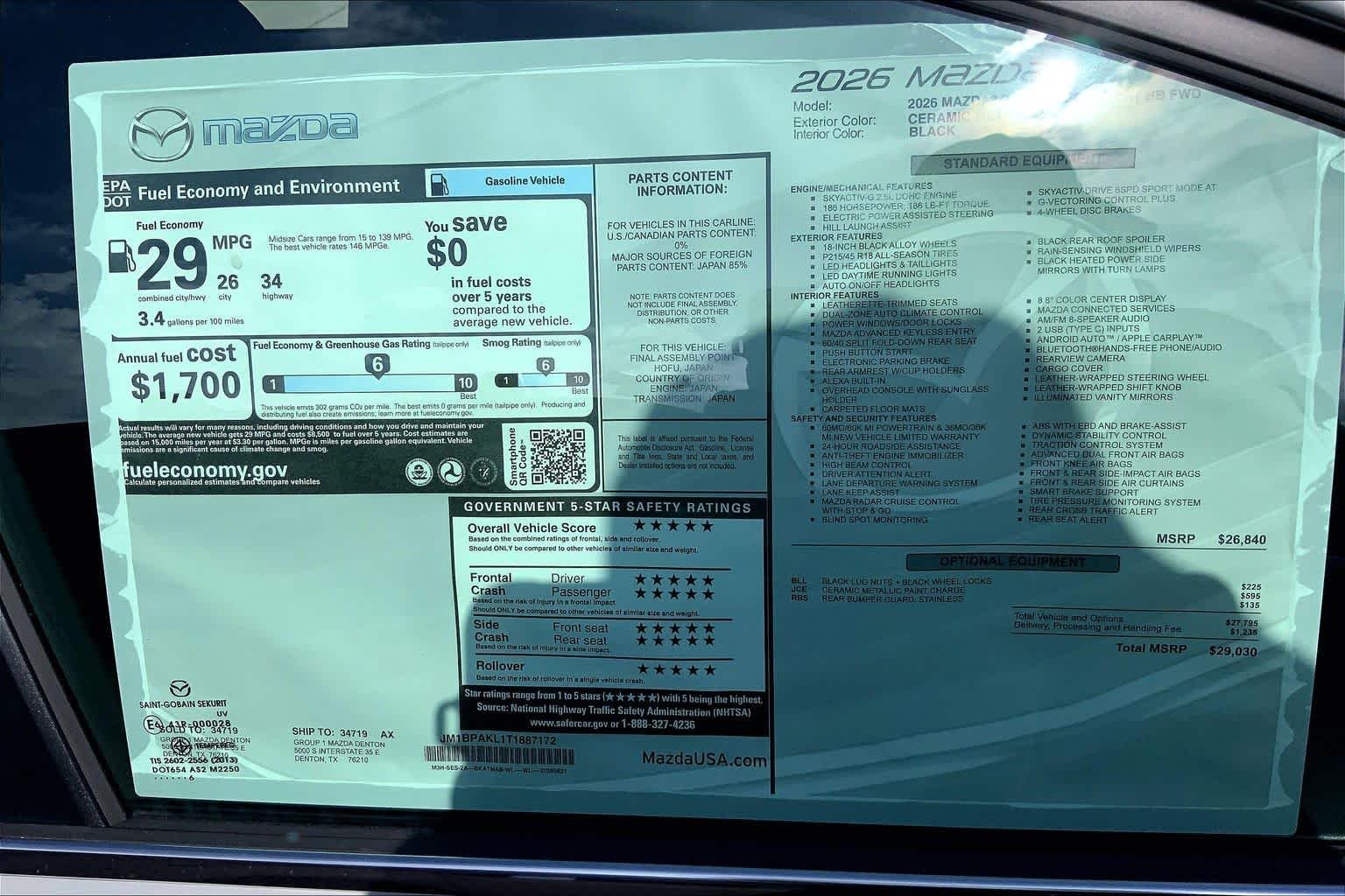 New 2026 Ceramic Metallic Mazda 2.5 S Select Sport image 19