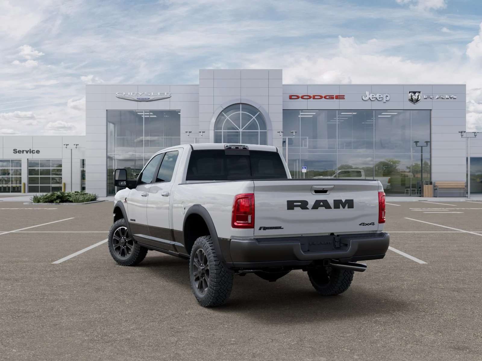 New 2026 Bright White Clearcoat RAM Rebel image 3
