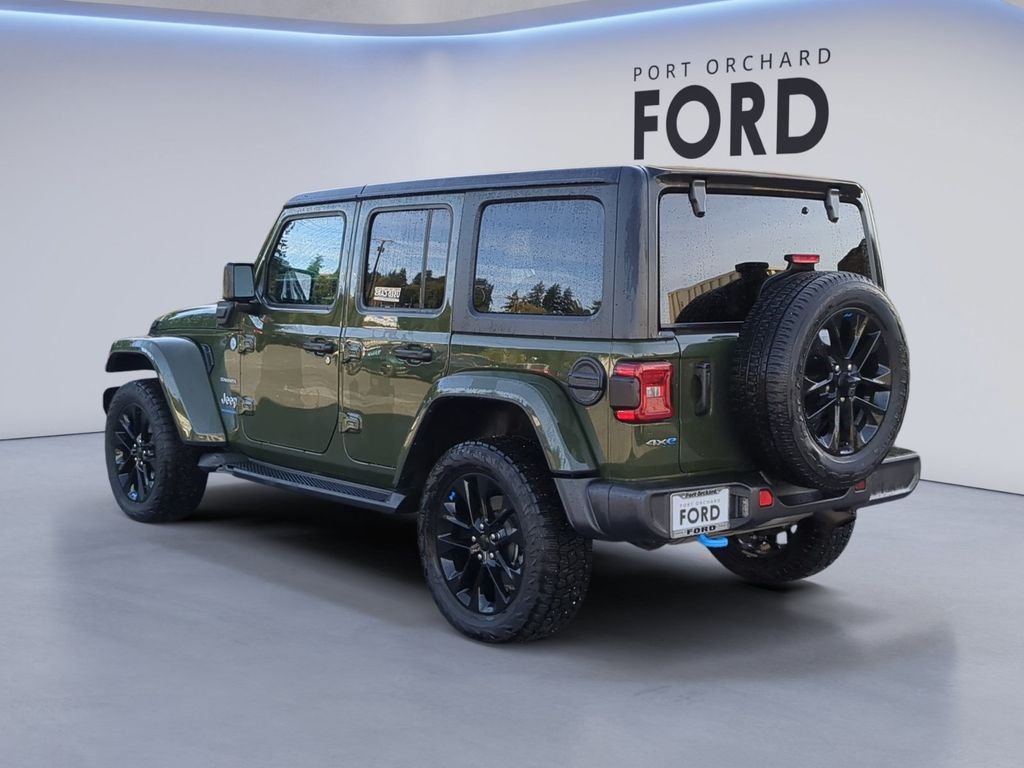 Used 2023 Sarge Green Clearcoat Jeep Sahara 4xe image 5