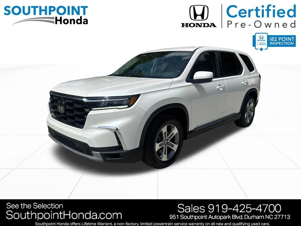 Certified Used 2025 Platinum White Pearl Honda AWD EX-L image 3