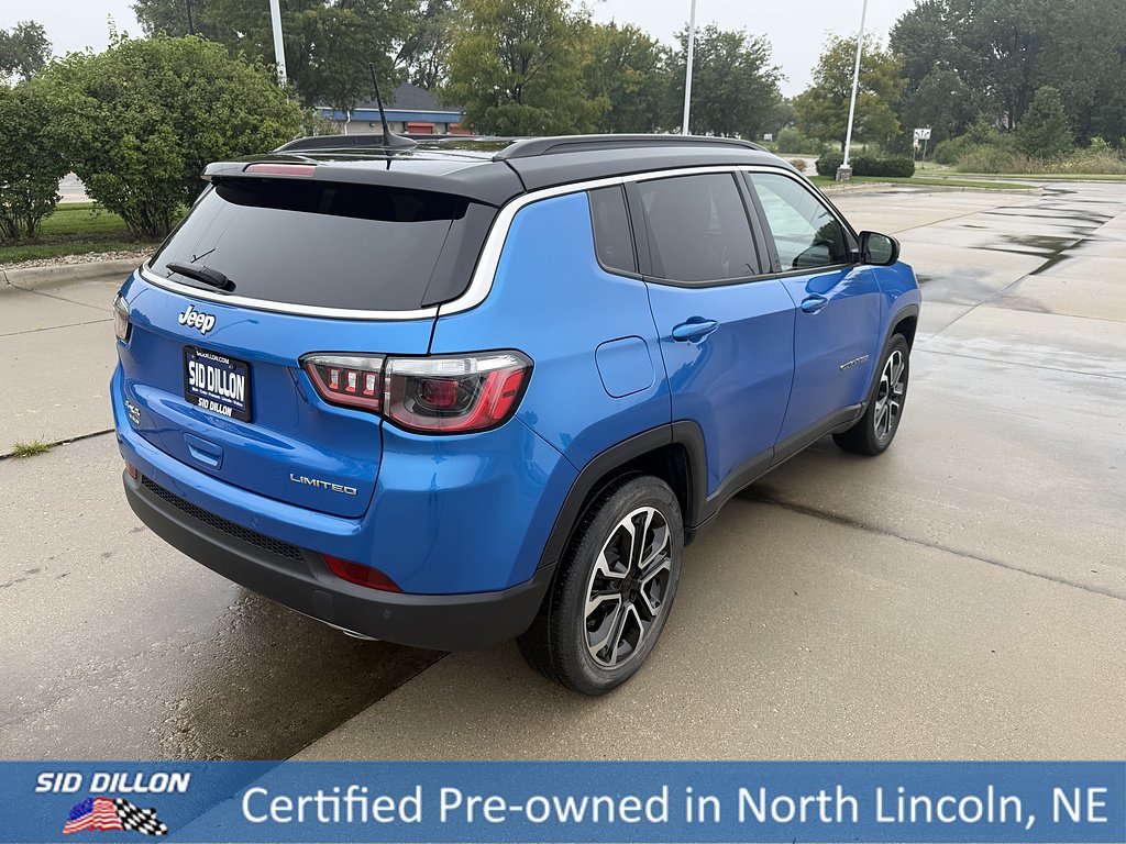 Used 2023 Laser Blue Pearl Coat Jeep Limited image 8
