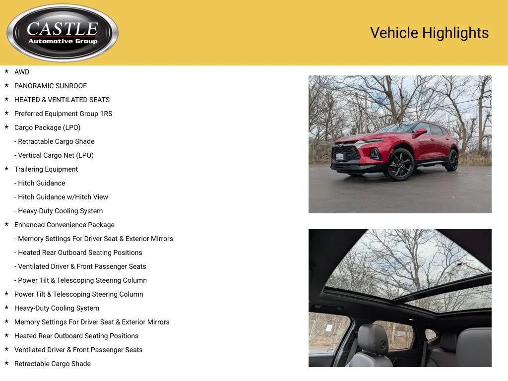 Used 2021 CHERRY RED TINTCOAT Chevrolet RS image 3