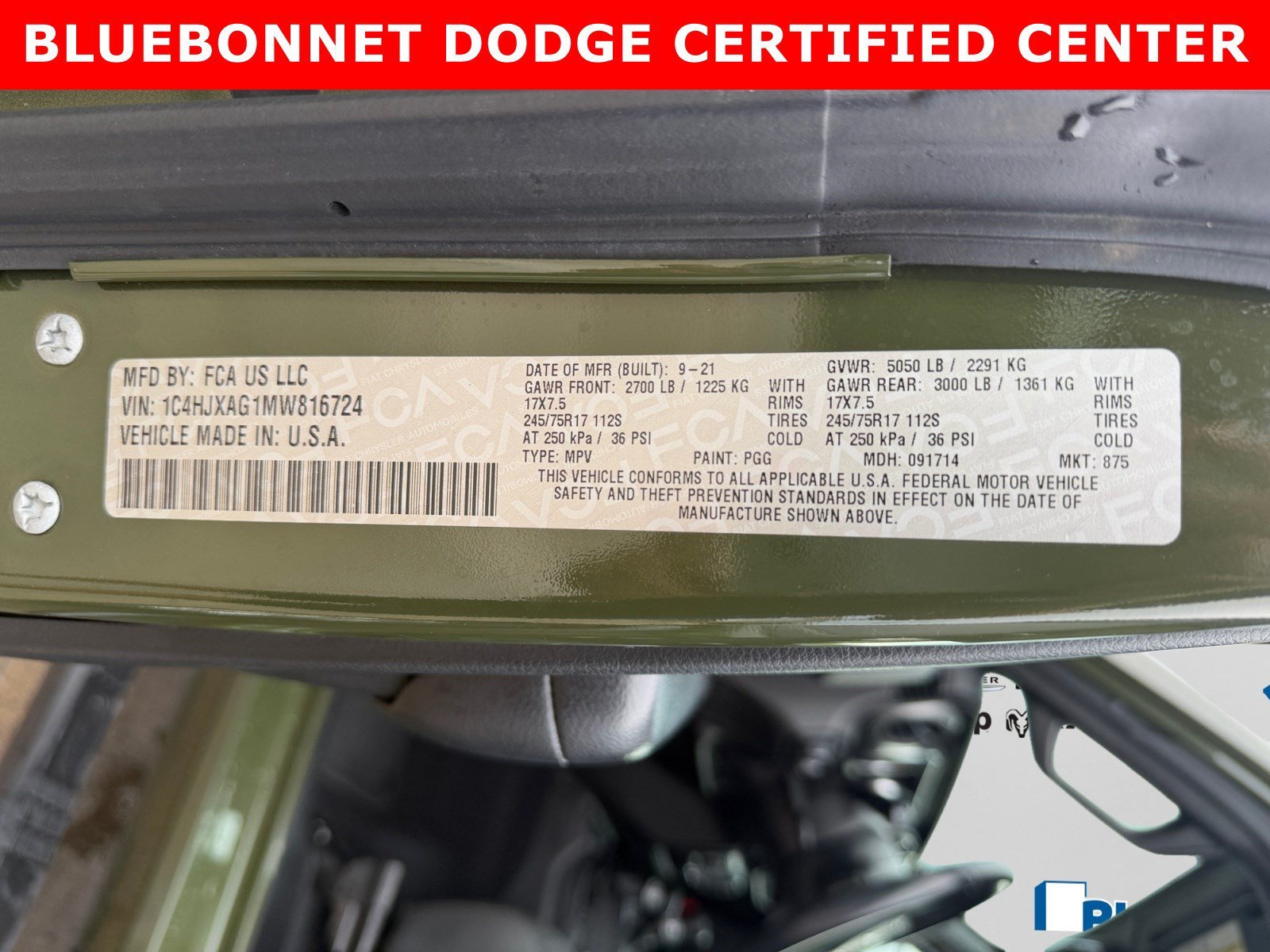 Used 2021 Sarge Green Clearcoat Jeep Sport S image 24